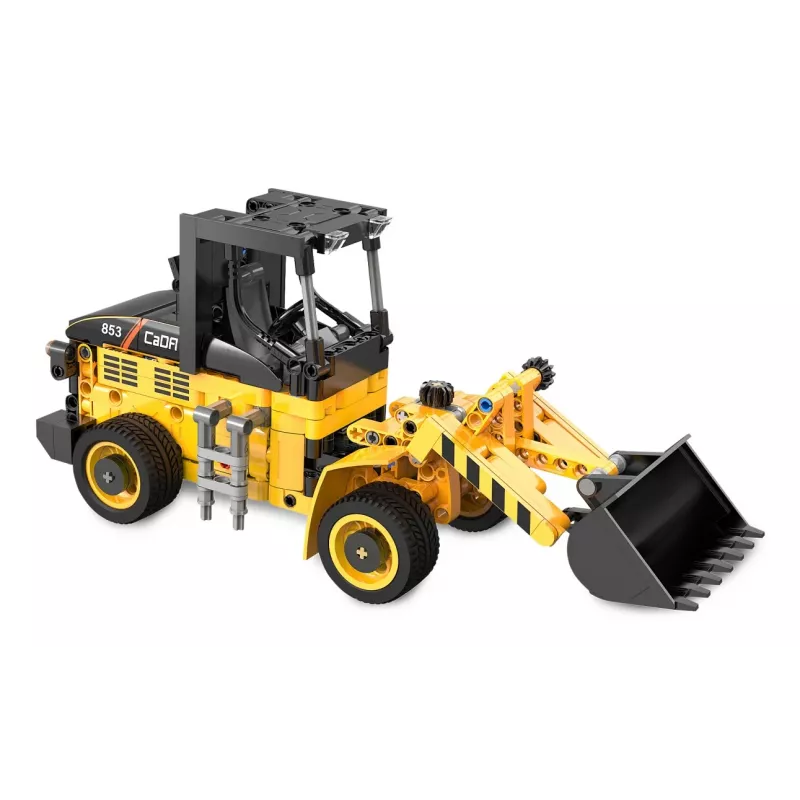 Konstruktorius ratinis krautuvas Jamara CaDA Wheel Loader Bricks, 8+, juoda ir geltona