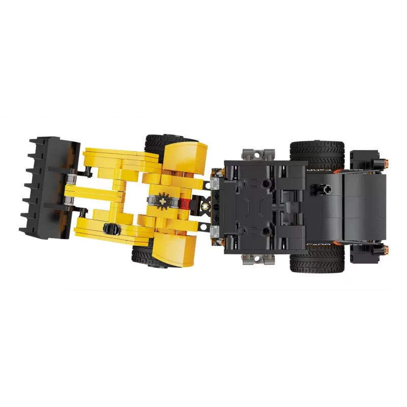 Konstruktorius ratinis krautuvas Jamara CaDA Wheel Loader Bricks, 8+, juoda ir geltona