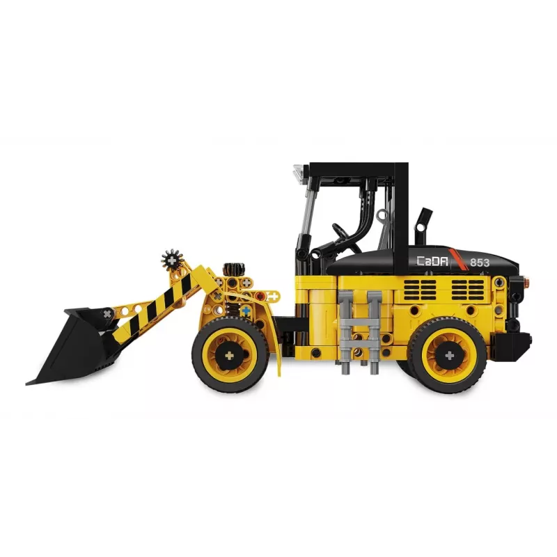 Konstruktorius ratinis krautuvas Jamara CaDA Wheel Loader Bricks, 8+, juoda ir geltona