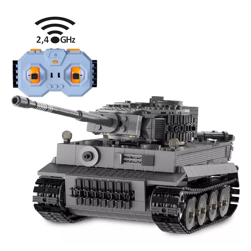 Radijo bangomis valdomas modelis Tankas Tiger CaDA Jamara 1:35, 925 dalių, elektrinis, Li-Ion baterija, 8+