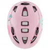 Vaikiškas apsauginis šalmas UVEX kid 2 cc Multicolour Pink, kietas korpusas, matinis paviršius