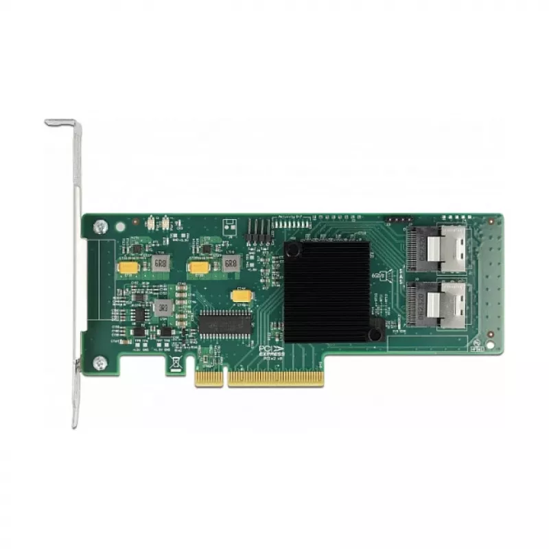 DeLOCK 8 prievadų SATA PCI Express x8 plokštė su jungiamuoju kabeliu
