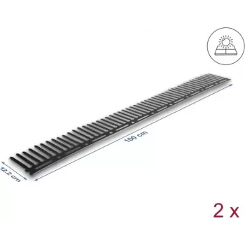 Paukščių barjeras saulės sistemoms DELOCK 1 m, 2 vnt., rudas, 122 mm