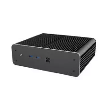 Akasa Euler CMX Mini-ITX belaidis korpusas A-ITX61-S1B — juodas, mini korpusas pasyviai aušinamoms sistemoms