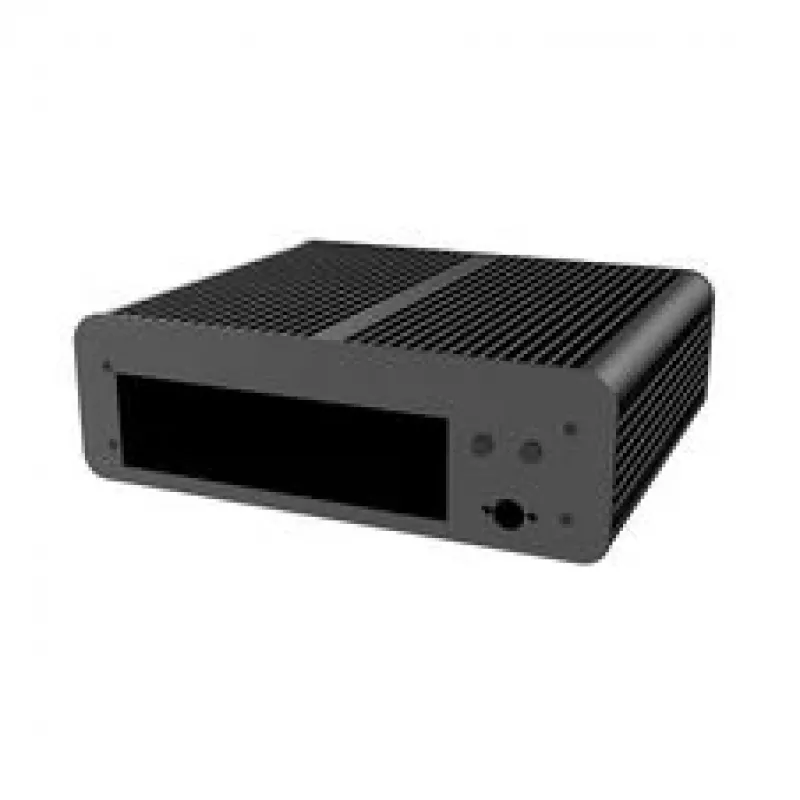 Akasa Euler CMX Mini-ITX belaidis korpusas A-ITX61-S1B — juodas, mini korpusas pasyviai aušinamoms sistemoms