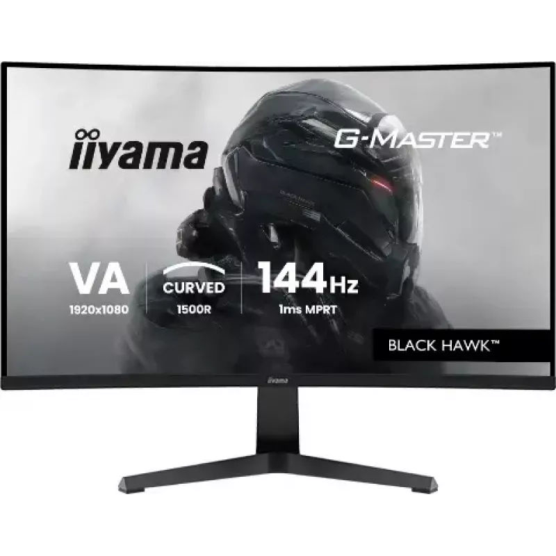Monitorius IIYAMA G-MASTER GC2781HSU-B1 27 colių lenktas VA 1920×1080 144 Hz USB Hub garsiakalbiai VESA juodas