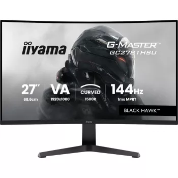 Monitorius IIYAMA G-MASTER GC2781HSU-B1 27 colių lenktas VA 1920×1080 144 Hz USB Hub garsiakalbiai VESA juodas