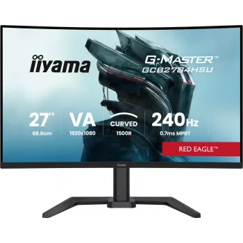 IIYAMA G-MASTER GCB2784HSU-B1 27 colių lenktas VA žaidimų monitorius 240Hz FHD 1920x1080 USB šakotuvas garsiakalbiai VESA
