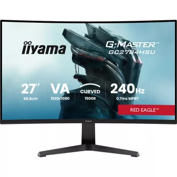 27 colių iiyama G-MASTER GC2784HSU-B1 lenktas VA monitorius 240 Hz Full HD 1920x1080 USB hub garsiakalbiai VESA