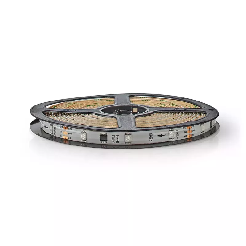 Nedis WIFILS51CRGB protinga juostinė šviesa Wi‑Fi, RGB, 24 W, 1 m laidas, 12 mm plotis