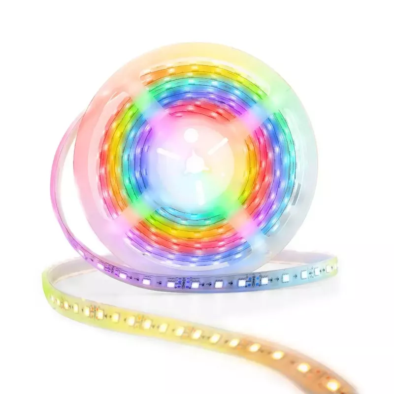 Nedis WIFILS51CRGB protinga juostinė šviesa Wi‑Fi, RGB, 24 W, 1 m laidas, 12 mm plotis