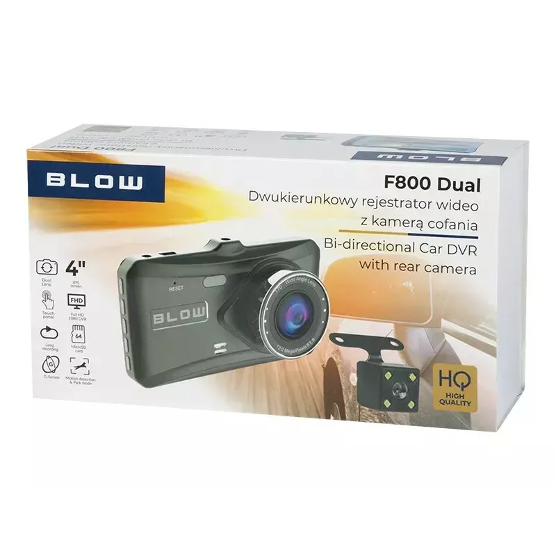 Vaizdo registratorius BLOW BLACKBOX DVR F800BLOW su galinio vaizdo kamera