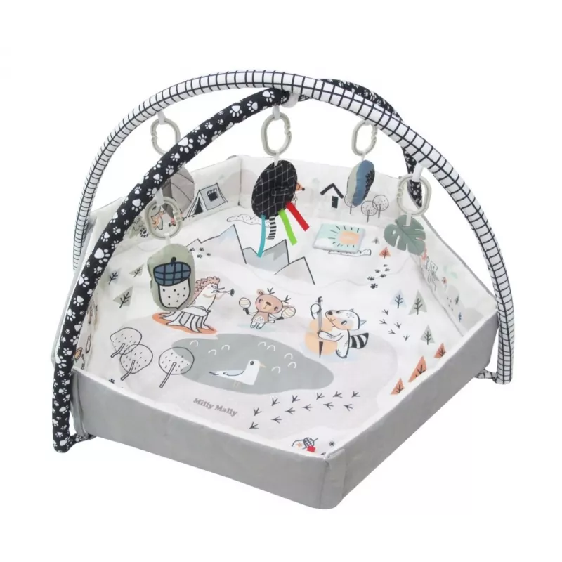 Milly Mally Baby Mat 5in1 Minky – daugiafunkcis kūdikių kilimėlis 5 viename