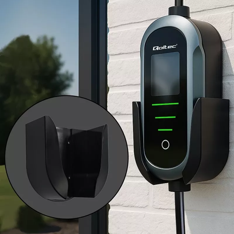 Sieninis elektromobilio įkroviklis QOLTEC 7 kW 230V CEE 32A su Wi-Fi ir LCD (52721)