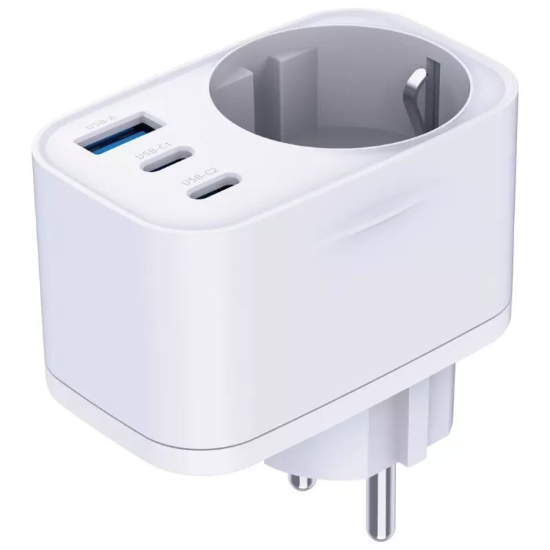 3MK Comfort Charger GaN 30W Baltas – USB maitinimo adapteris, 30W GaN išėjimas