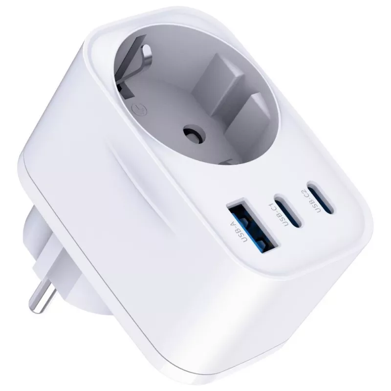 3MK Comfort Charger GaN 30W Baltas – USB maitinimo adapteris, 30W GaN išėjimas