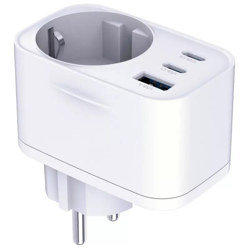 3MK Comfort Charger GaN 30W Baltas – USB maitinimo adapteris, 30W GaN išėjimas