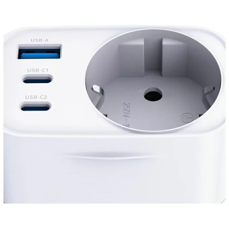 3MK Comfort Charger GaN 30W Baltas – USB maitinimo adapteris, 30W GaN išėjimas