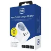 3MK Comfort Charger GaN 30W Baltas – USB maitinimo adapteris, 30W GaN išėjimas