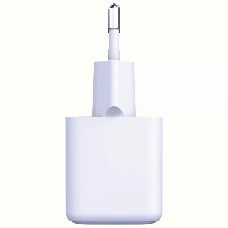 3MK Hyper GaN Universal Fast Charging 20W 1xUSB-A 1xUSB-C PD QC4+ PPS sieninis įkroviklis 100-240V baltas