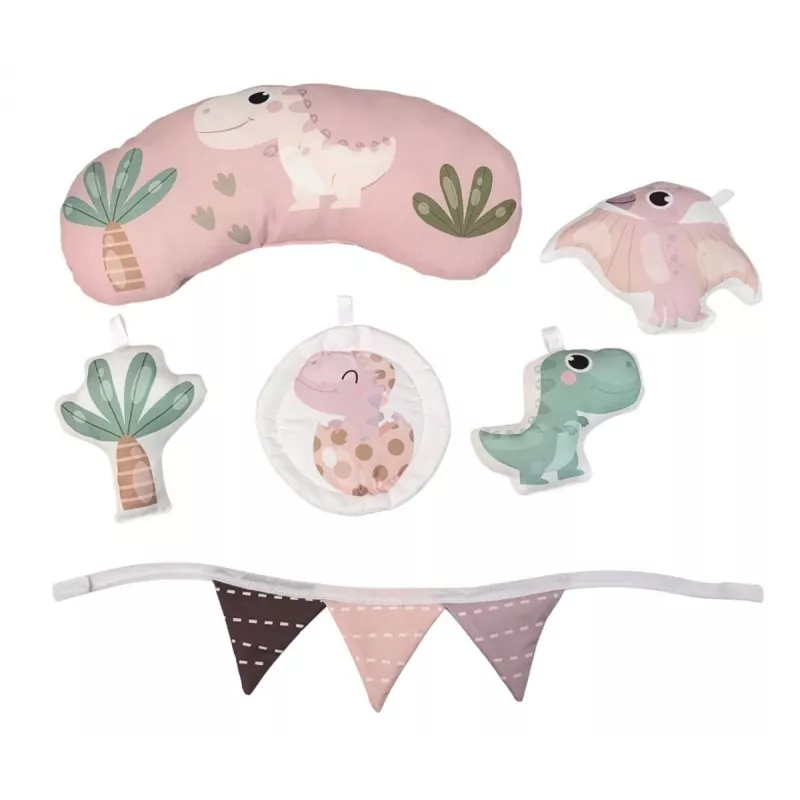 Ugdomasis kilimėlis Dino Pink TinyMini rožinis