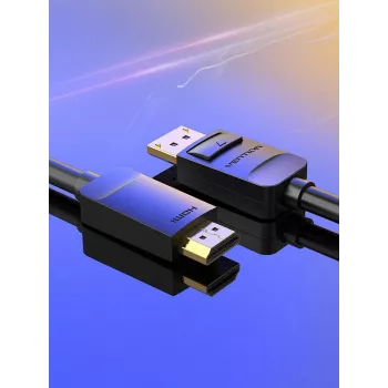 Laidas DP į HDMI 2M/JUODAS Hadbh Vention