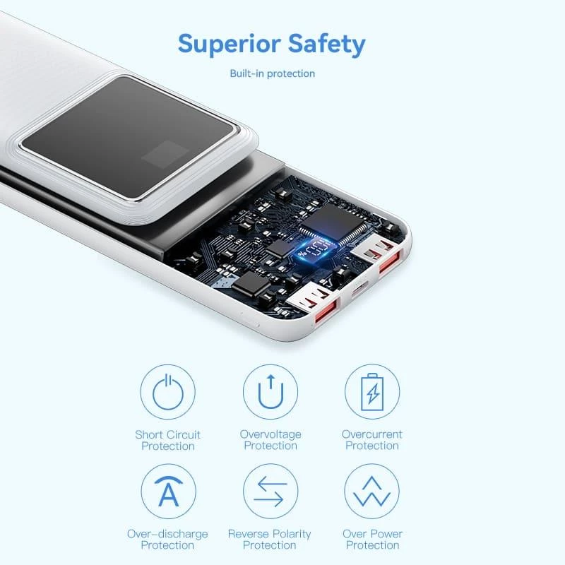 Power Bank USB 10000 mAh 22.5 W juodas FHKB0 Vention