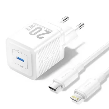 Mobilus sieninis įkroviklis USB-C 20W TZ-FEPW0-EU-02 Vention