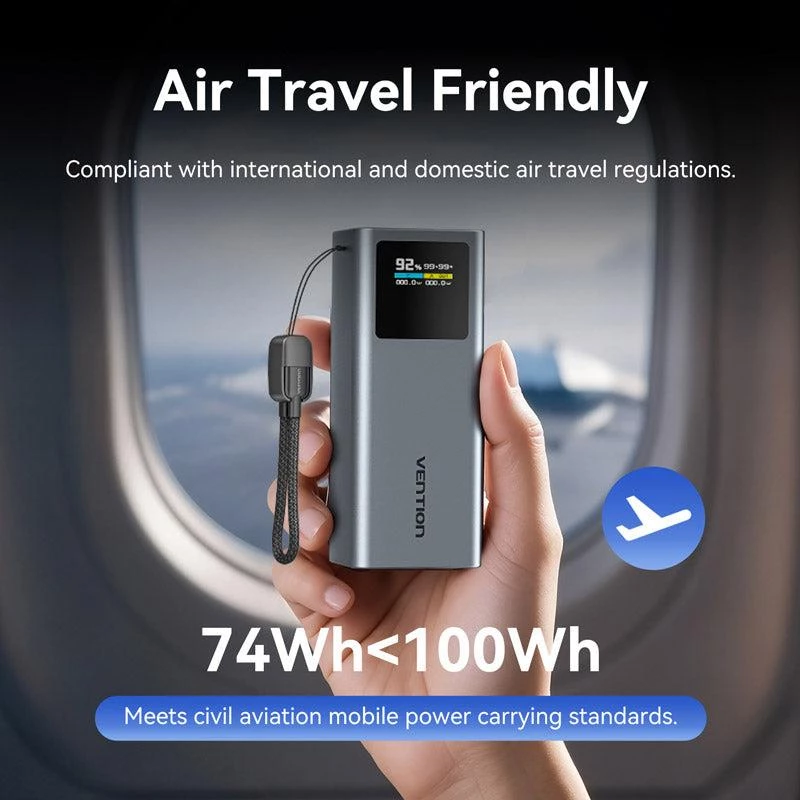 Power Bank USB 20000mAh 100W Vention FKCH0