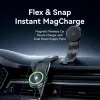 Automobilinis magnetinis belaidis įkroviklis Vention KSJB0 juodas
