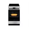 Laisvai pastatoma viryklė Electrolux LKR540266X — 4 zonų keraminė kaitlentė, elektrinė orkaitė 57 L, nerūdijantis plienas, energijos klasė A, 50 cm