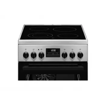 Laisvai pastatoma viryklė Electrolux LKR540266X — 4 zonų keraminė kaitlentė, elektrinė orkaitė 57 L, nerūdijantis plienas, energijos klasė A, 50 cm