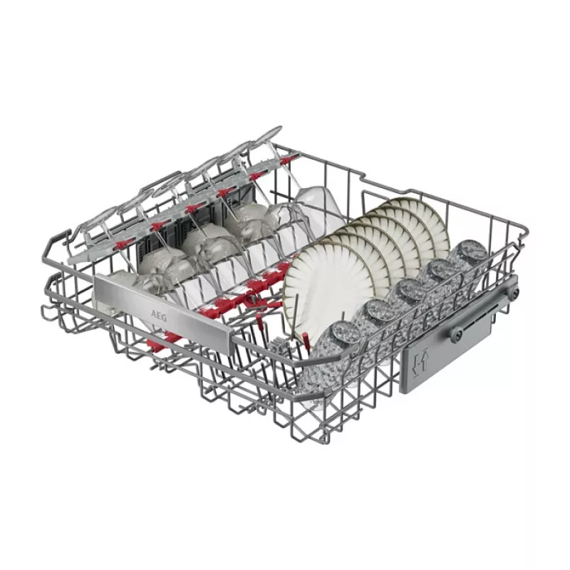 Indėta indaplovė AEG GU8200A2SGM — 14 komplektų, A energija, 40 dB, 8,4 l/ci.k.