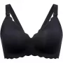 Momcozy YN46 (M) | Besiūlė gėlėta liemenėlė maitinimui Push-up | Juoda gėlėta
