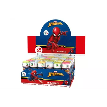 Muiliniai burbulai 60 ml Spiderman vitrina 36 vnt.