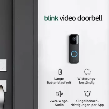 „Amazon Blink“ vaizdo durų skambutis juodas