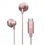 Ausinės Energy Sistem EasyPods, USB-C, rožinis auksas