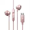 Ausinės Energy Sistem EasyPods, USB-C, rožinis auksas