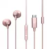 Ausinės Energy Sistem EasyPods, USB-C, rožinis auksas
