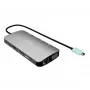 Docking stotelė ITEC i-tec USB-C Metal Nano 3x Ekranas (DP, HDMI, VGA) su Power Delivery 100 W, 4x USB-A, Gigabit Ethernet