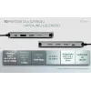 Docking stotelė ITEC i-tec USB-C Metal Nano 3x Ekranas (DP, HDMI, VGA) su Power Delivery 100 W, 4x USB-A, Gigabit Ethernet