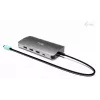 Docking stotelė ITEC i-tec USB-C Metal Nano 3x Ekranas (DP, HDMI, VGA) su Power Delivery 100 W, 4x USB-A, Gigabit Ethernet