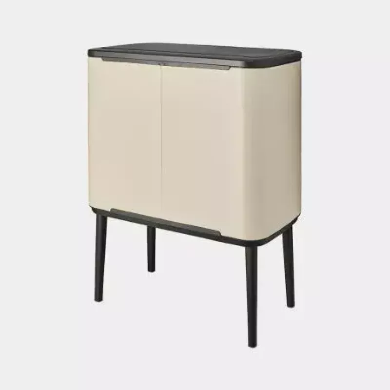 Brabantia Bo Touch Bin 33 L 3 krepšeliai Smėlio spalvos Plotis 540 mm Gylis 312 mm Aukštis 680 mm