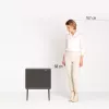 Brabantia Bo Touch Bin 33 L 3 krepšeliai Smėlio spalvos Plotis 540 mm Gylis 312 mm Aukštis 680 mm