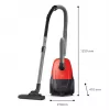 Cilindrinis dulkių siurblys Philips 1000 serija XD1111/10, 800 W, sausas valymas, dulkių maišas 3 l, HEPA, 77 dB