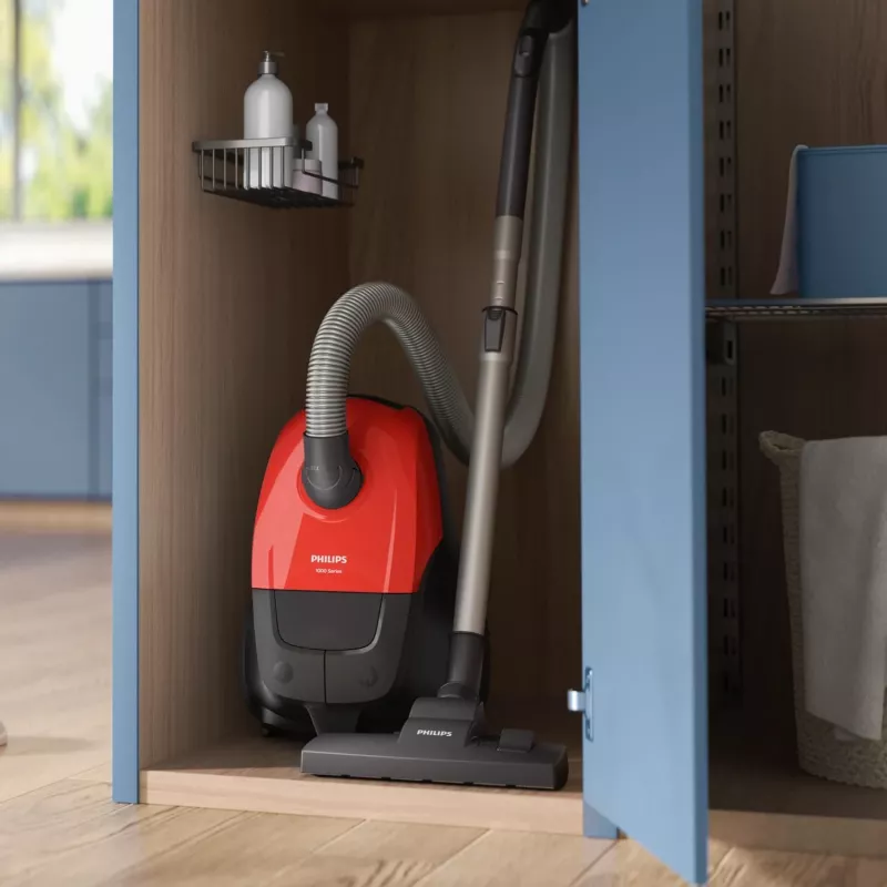 Cilindrinis dulkių siurblys Philips 1000 serija XD1111/10, 800 W, sausas valymas, dulkių maišas 3 l, HEPA, 77 dB