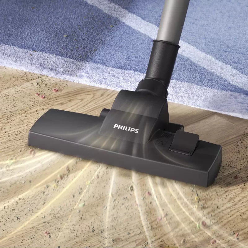 Cilindrinis dulkių siurblys Philips XD2142/12 — 850 W, 3 L dulkių maišas, HEPA filtras, sausas valymas