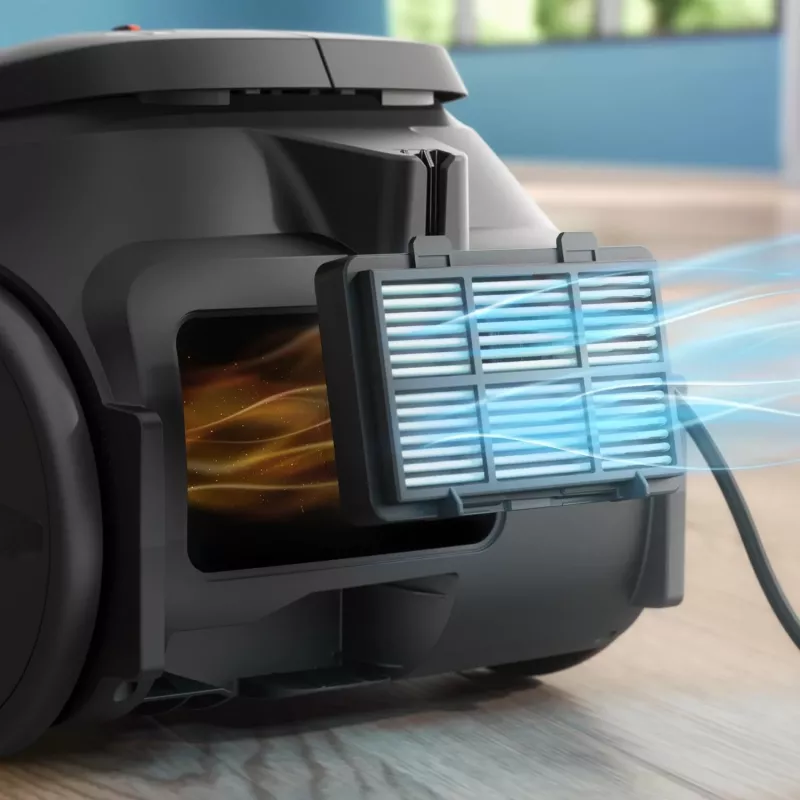 Cilindrinis dulkių siurblys Philips XD2142/12 — 850 W, 3 L dulkių maišas, HEPA filtras, sausas valymas