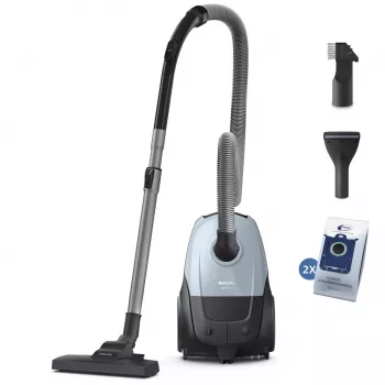 Cilindrinis dulkių siurblys Philips 2000 serijos XD1142/10 — 800 W, 3 L dulkių maišas, HEPA filtras, sausas valymas