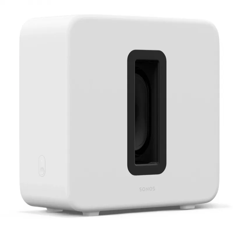 Aktyvus žemų dažnių garsiakalbis Sonos Sub 4 – D klasės stiprintuvas, AC 110–240V, 40,2×15,8×38,9 cm, juodas arba baltas